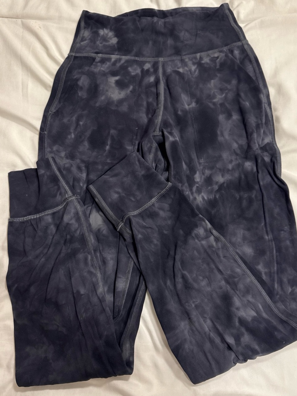 lululemon athletica Tie-Dye Black/Grey High-Rise Track Pants